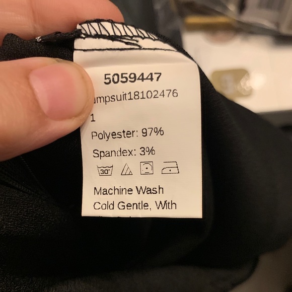 Black Chic Scallop Edge Jumpsuit - Picture 6 of 6